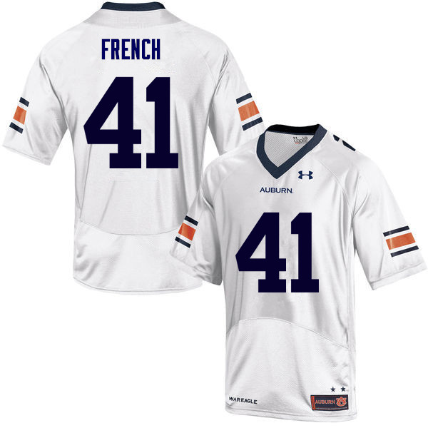 Men Auburn Tigers #41 Josh French College Football Jerseys Sale-White - Click Image to Close